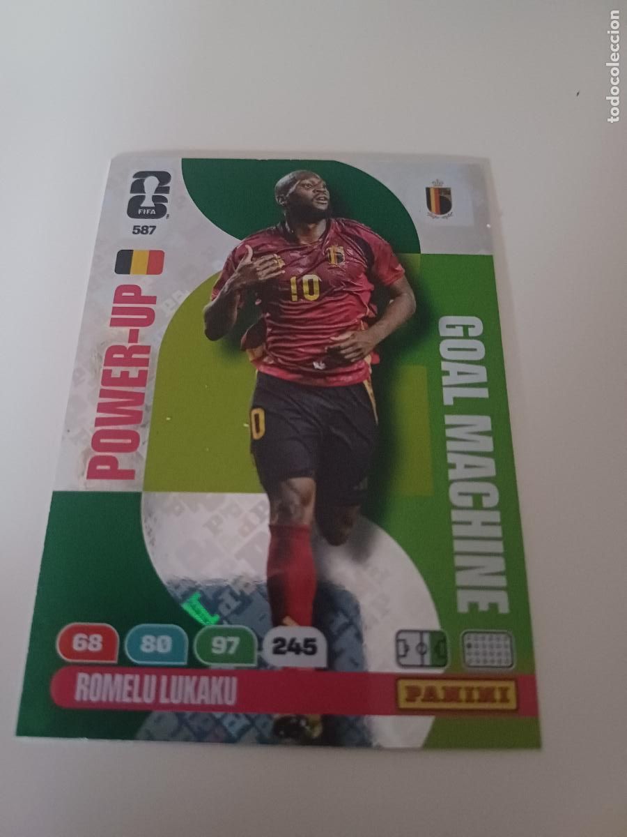 Cromos de f&uacute;tbol: 587 - PU38 - Romelu Lukaku / Belgium