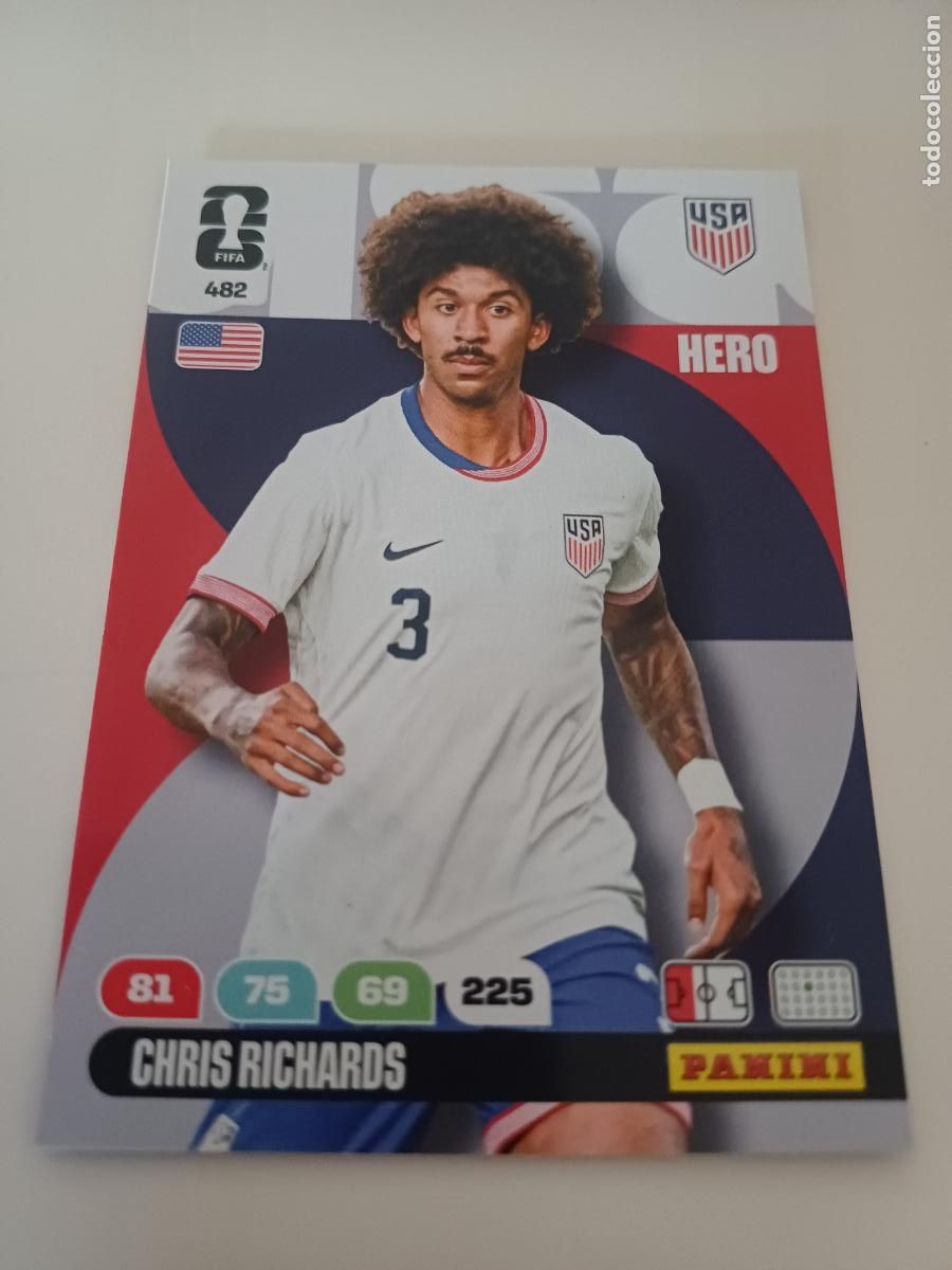 Cromos de f&uacute;tbol: 482 - USA05 - Chris Richards / United States