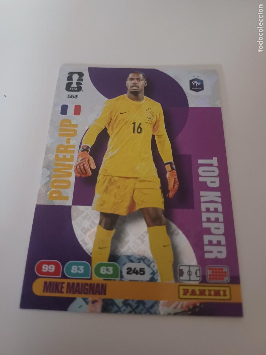 Cromos de f&uacute;tbol: 553 - PU04 - Mike Maignan / France