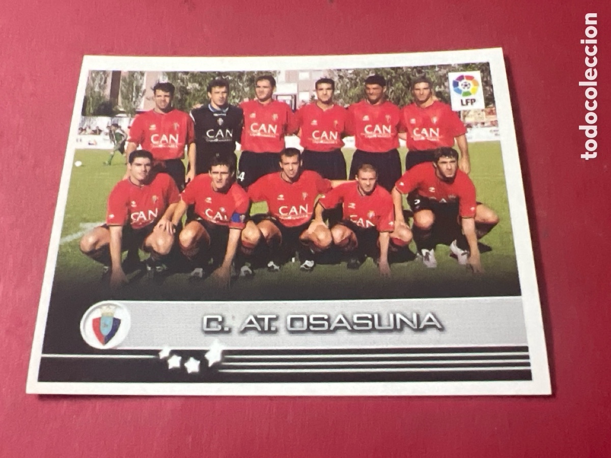 Cromos de f&uacute;tbol: A1713. 235 ALINEACION OSASUNA PANINI 2002 2003 CROMO FUTBOL SUPERLIGA 02 03 - SIN PEGAR