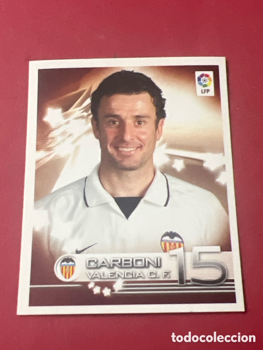 Cromos de f&uacute;tbol: A1791. CROMO FUTBOL CARBONI VALENCIA C.F. SIN PEGAR N&ordm; 343 SUPERLIGA PANINI 2002-2003/02-03