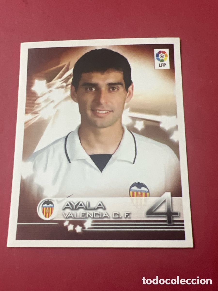 Cromos de f&uacute;tbol: A1794. CROMO FUTBOL AYALA VALENCIA C.F. SIN PEGAR N&ordm; 341 SUPERLIGA PANINI 2002-2003/02-03