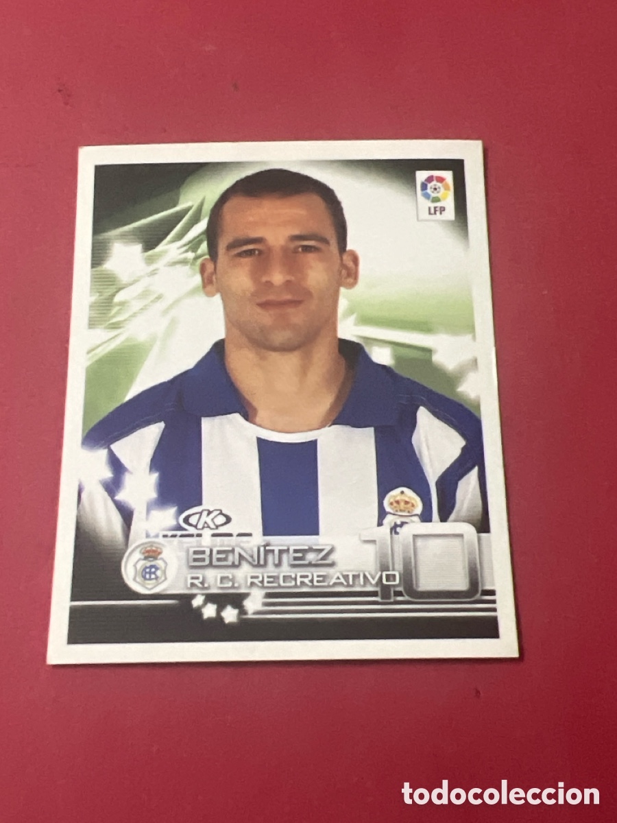 Cromos de f&uacute;tbol: CROMO SUPERLIGA DE ESTRELLAS 2002 2003 02 03 PANINI N 299 BENITEZ RECREATIVO DE HUELVA SIN PEGAR