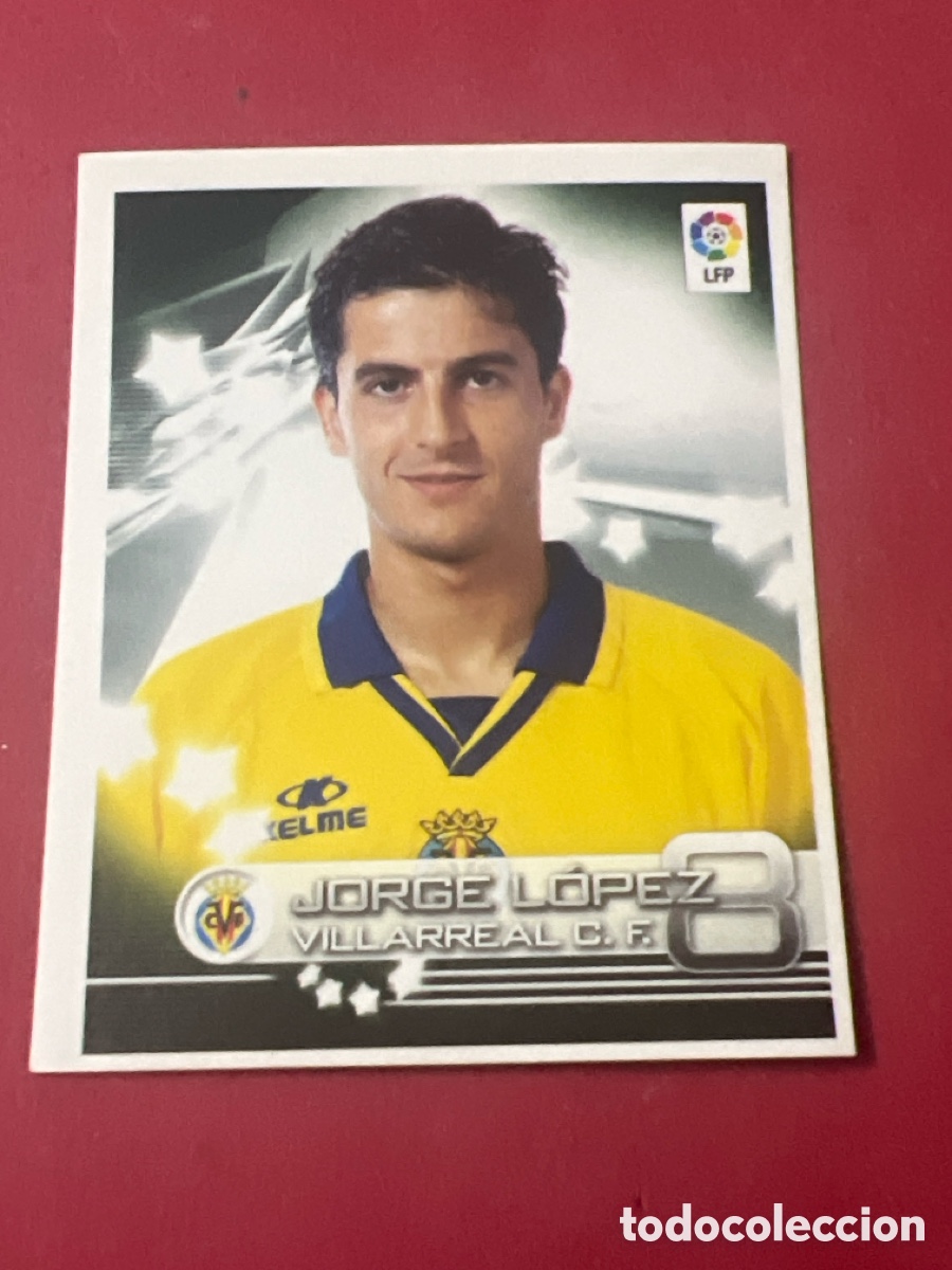 Cromos de f&uacute;tbol: A1806. CROMO SUPERLIGA DE ESTRELLAS 2002 2003 02 03 PANINI N 381 JORGE LOPEZ VILLARREAL SIN PEGAR