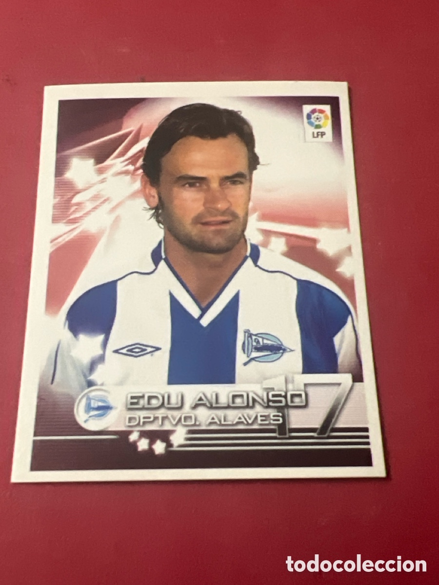 Cromos de f&uacute;tbol: A1807. 57 EDU ALONSO ALAVES PANINI 2002 2003 CROMO FUTBOL SUPERLIGA 02 03 - SIN PEGAR
