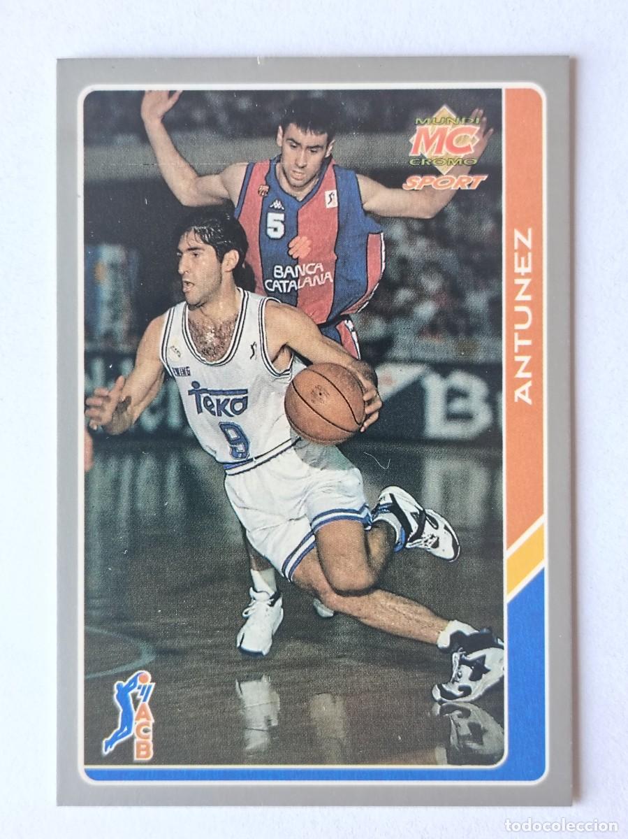 Cromos de f&uacute;tbol: #8 ANTUNEZ (REAL MADRID) BALONCESTO FICHAS ACB 95 MUNDICROMO MC