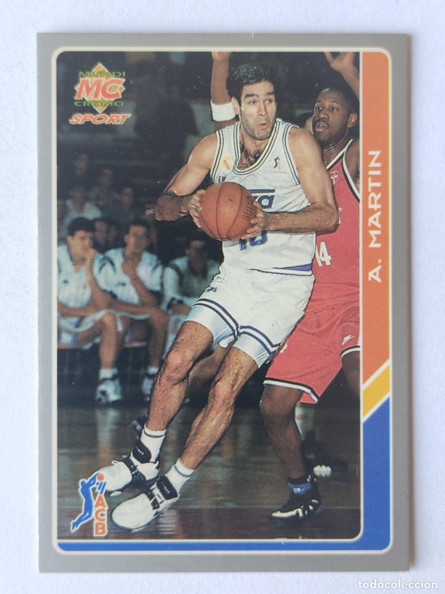 Cromos de f&uacute;tbol: #12 ANTONIO MARTIN (REAL MADRID) BALONCESTO FICHAS ACB 95 MUNDICROMO MC