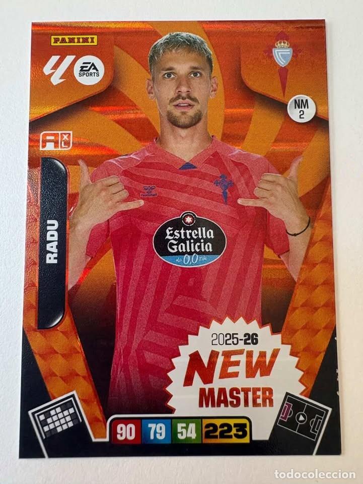 Cromos de f&uacute;tbol: Carta Radu New M&aacute;ster Celta de Vigo NM2 Adrenalyn 2025-26