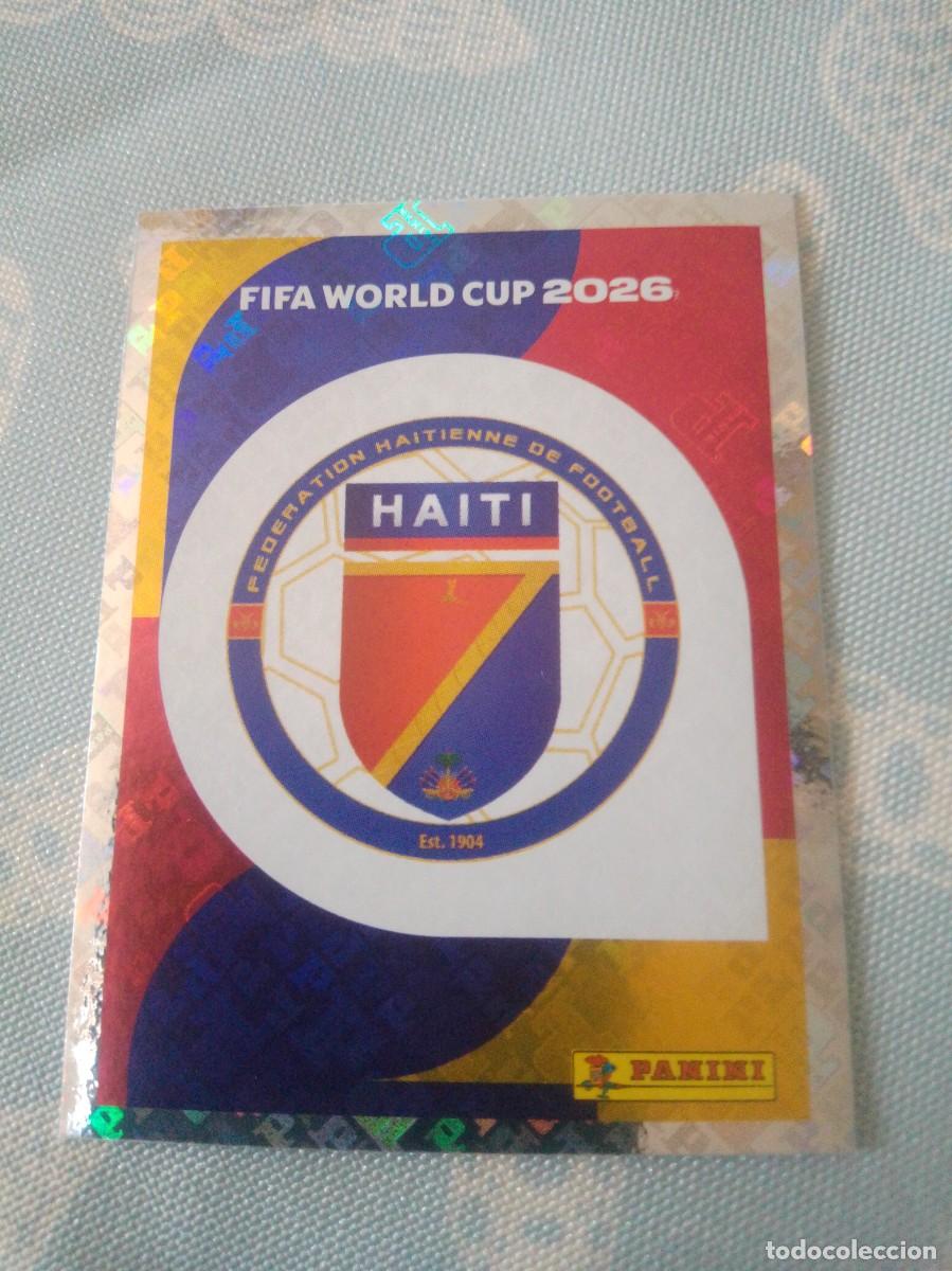 Cromos de f&uacute;tbol: ESCUDO DE HAITI HAI 1 MUNDIAL FIFA WORLD CUP 2026 26 PANINI STICKERS NUEVO