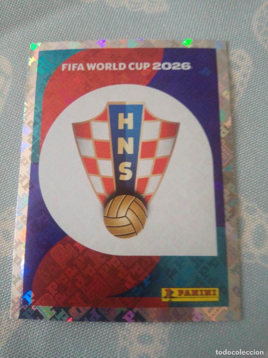 Cromos de f&uacute;tbol: CRO 1 ESCUDO DE CROACIA MUNDIAL FIFA WORLD CUP 2026 26 PANINI STICKERS NUEVO