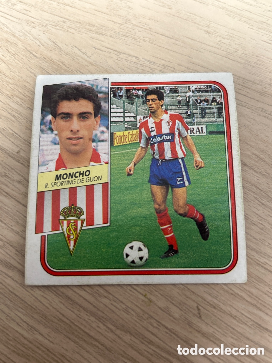 Cromos de f&uacute;tbol: MONCHO SPORTING DE GIJON LIGA ESTE 1989 1990 89 90 SIN PEGAR NUNCA PEGADO