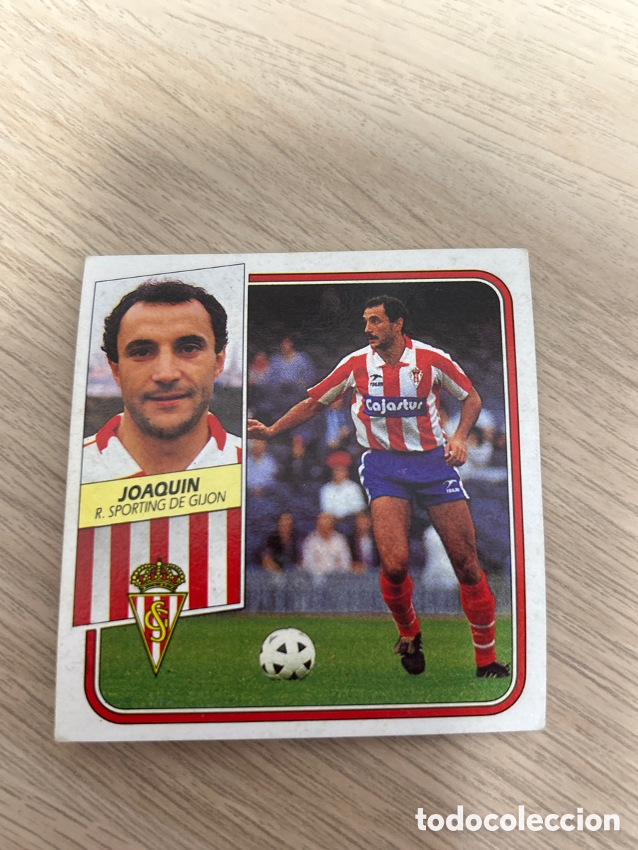 Cromos de f&uacute;tbol: JOAQUIN SPORTING DE GIJON LIGA ESTE 1989 1990 89 90 SIN PEGAR NUNCA PEGADO