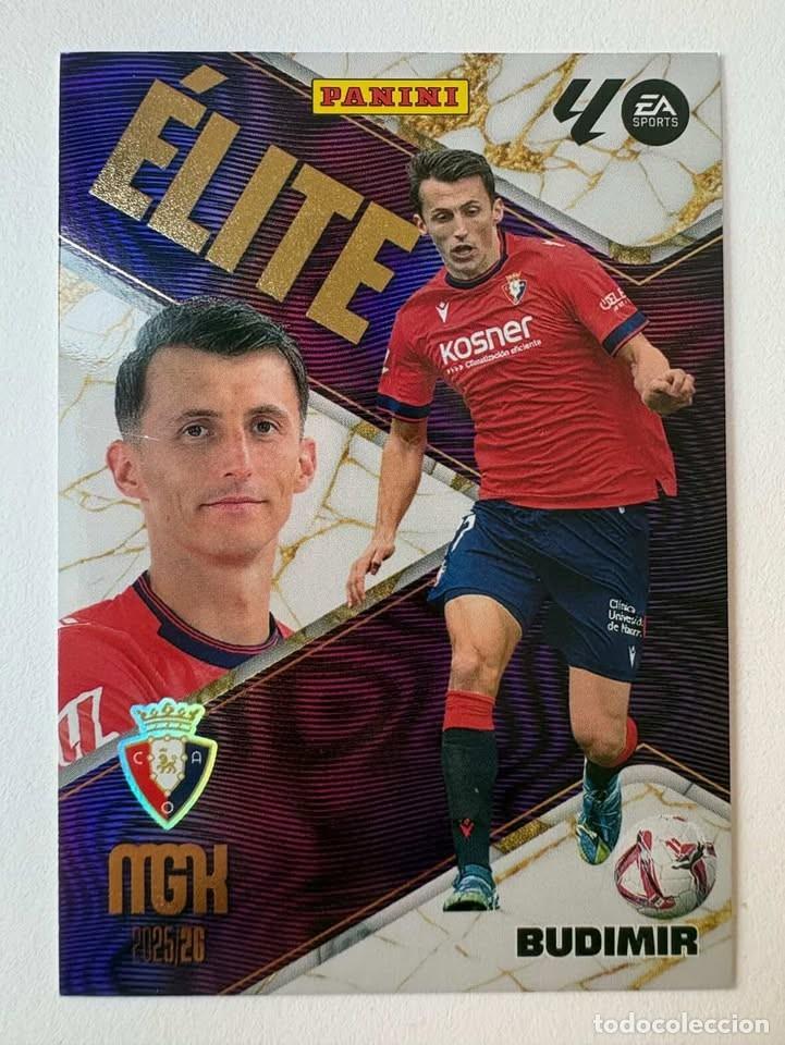 Cromos de f&uacute;tbol: Carta Budimir &Eacute;lite Osasuna 2 Megacracks 2025-26