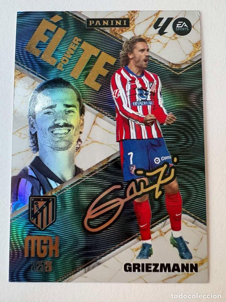 Cromos de f&uacute;tbol: Carta Griezmann &Eacute;lite Atl&eacute;tico de Madrid 6 Megacracks 2025-26