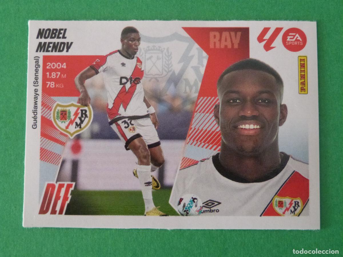 Cromos de f&uacute;tbol: CROMO FUTBOL NOBEL MENDY RAYO VALLECANO SIN PEGAR FICHAJE N&ordm; 28 INVIERNO LIGA ESTE 2025-2026/25-26