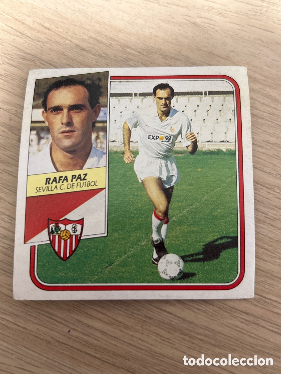 Cartes &agrave; collectionner de Football: RAFA PAZ SEVILLA LIGA ESTE 1989 1990 89 90 SIN PEGAR NUNCA PEGADO
