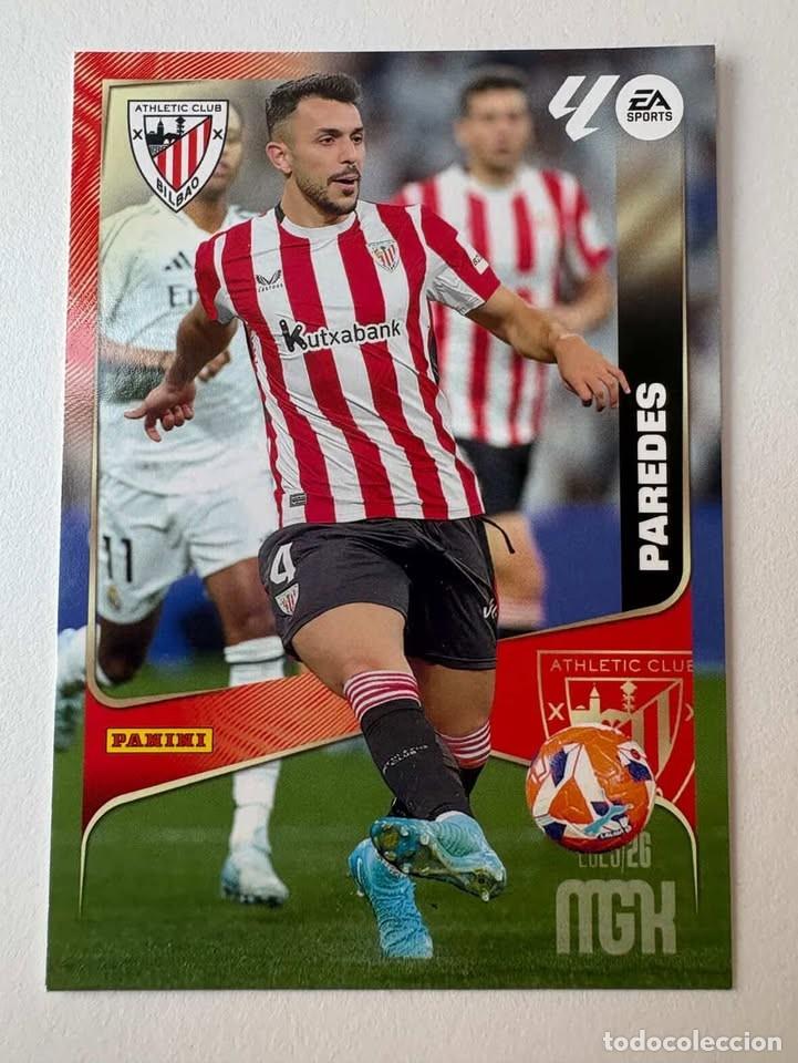 Cromos de f&uacute;tbol: Carta Paredes Atlhetic Club de Bilbao 42 Megacracks 2025-26