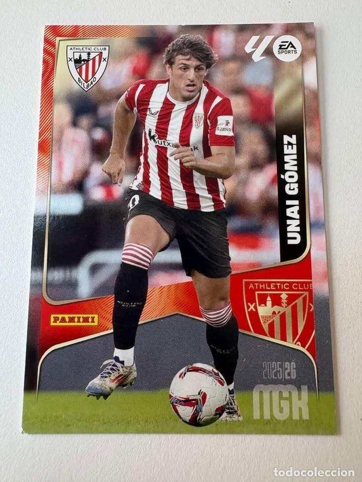 Cromos de f&uacute;tbol: Carta Unai G&oacute;mez Atlhetic Club de Bilbao 49 Megacracks 2025-26