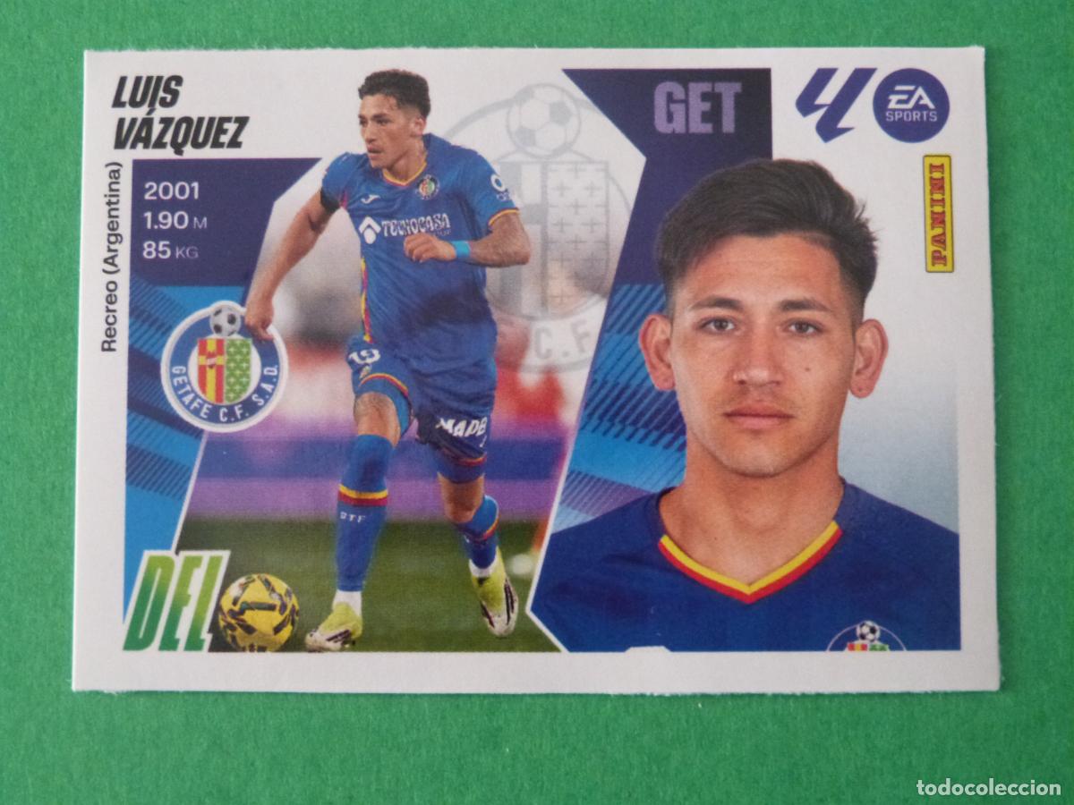 Cromos de f&uacute;tbol: CROMO FUTBOL LUIS VAZQUEZ GETAFE C.F. SIN PEGAR FICHAJE N&ordm; 18 INVIERNO LIGA ESTE 2025-2026/25-26