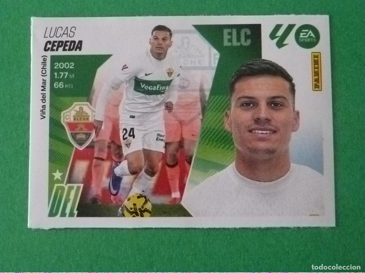 Cromos de f&uacute;tbol: CROMO FUTBOL CEPEDA ELCHE C.F. SIN PEGAR FICHAJE N&ordm; 14 INVIERNO LIGA ESTE 2025-2026/25-26