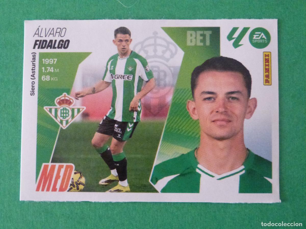 Figurine di Calcio: CROMO FUTBOL FIDALGO REAL BETIS BALOMPIE SIN PEGAR FICHAJE N&ordm; 8 INVIERNO LIGA ESTE 2025-2026/25-26