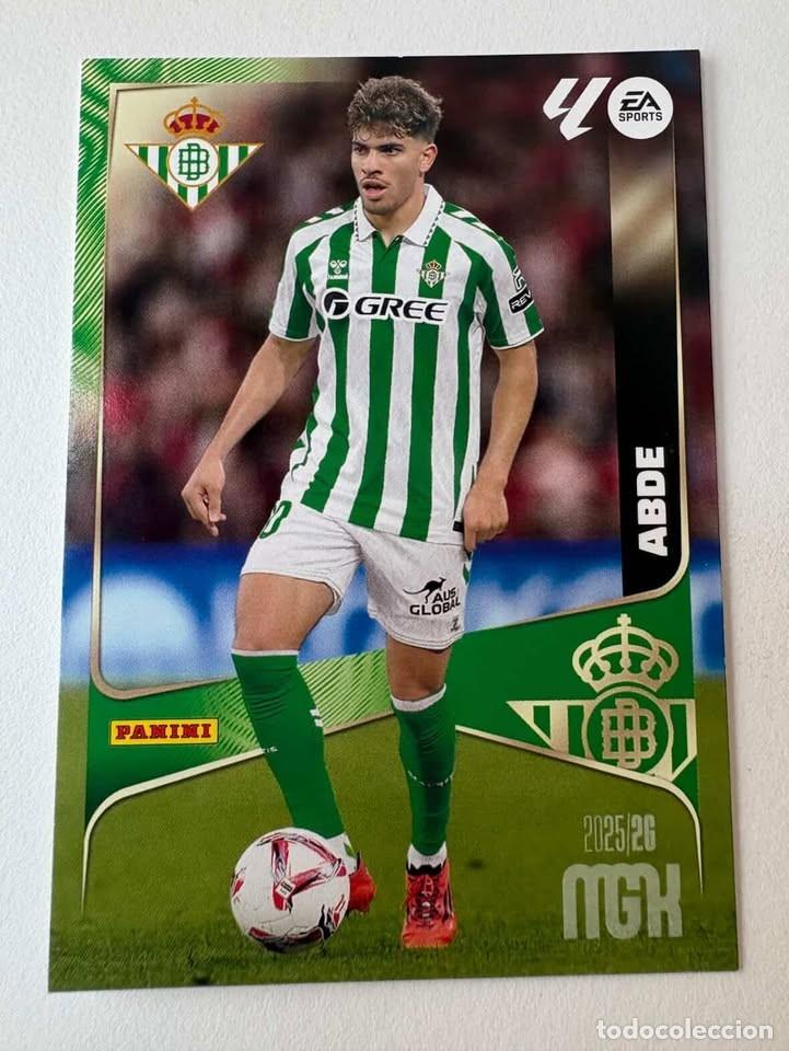 Cromos de f&uacute;tbol: Carta Abde Betis 107 Megacracks 2025-26