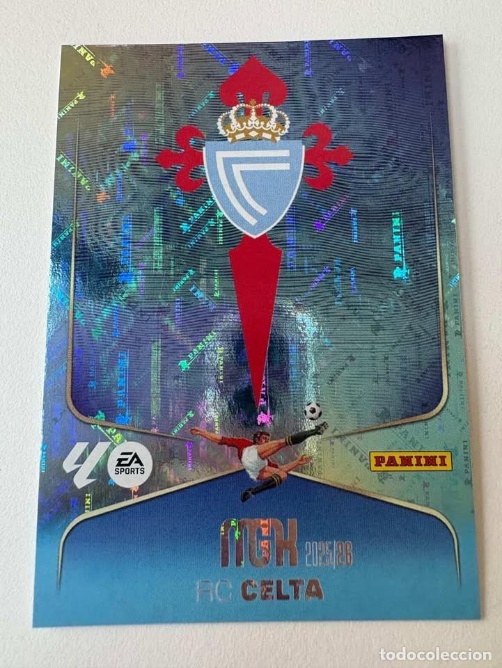 Cromos de f&uacute;tbol: Carta Escudo Celta 109 Megacracks 2025-26