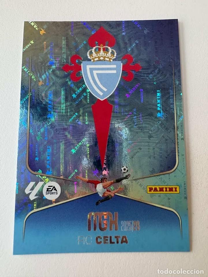 Cromos de f&uacute;tbol: Carta Escudo Celta 109 Megacracks 2025-26