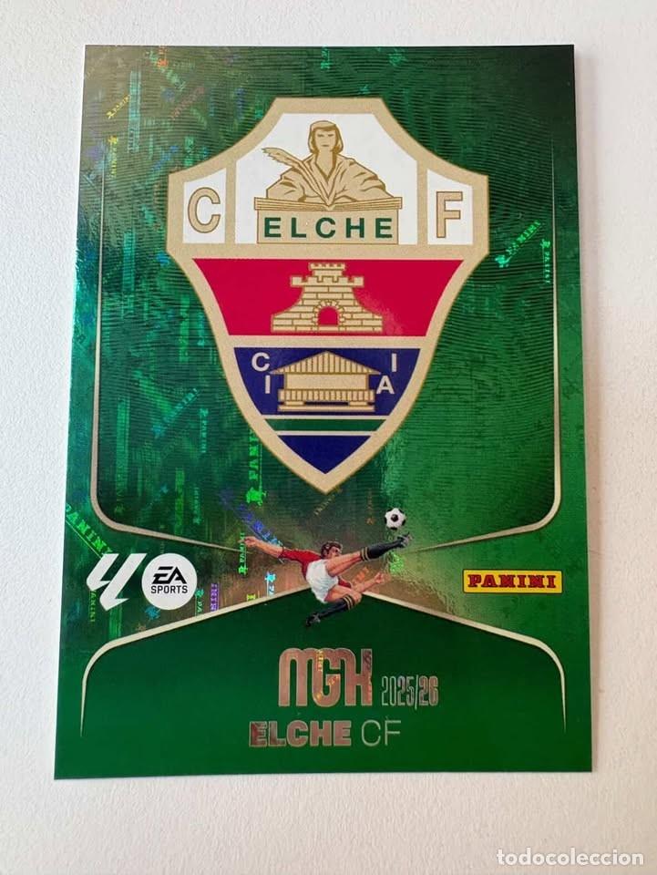Football Stickers: Carta Escudo Elche 127 Megacracks 2025-26