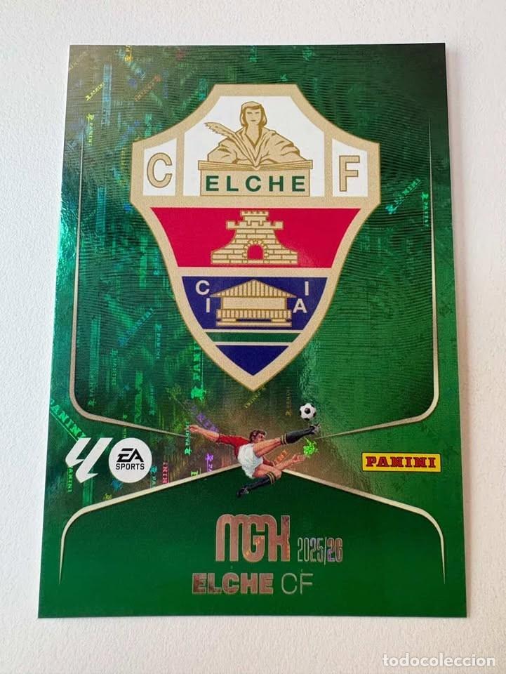 Football Stickers: Carta Escudo Elche 127 Megacracks 2025-26