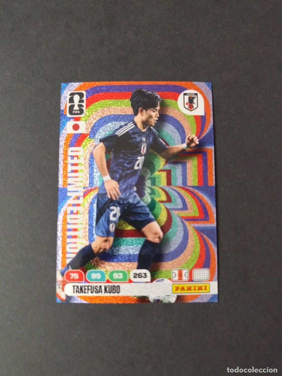 Football Stickers: TAKEFUSA KUBO EDICI&Oacute;N LIMITADA JAP&Oacute;N ADRENALYN MUNDIAL WORLD CUP 2026 PANINI