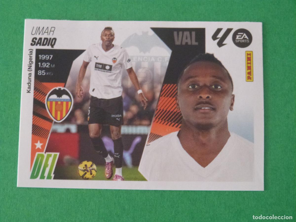 Cromos de f&uacute;tbol: CROMO FUTBOL SADIQ VALENCIA C.F. SIN PEGAR FICHAJE N&ordm; 36 INVIERNO LIGA ESTE 2025-2026/25-26