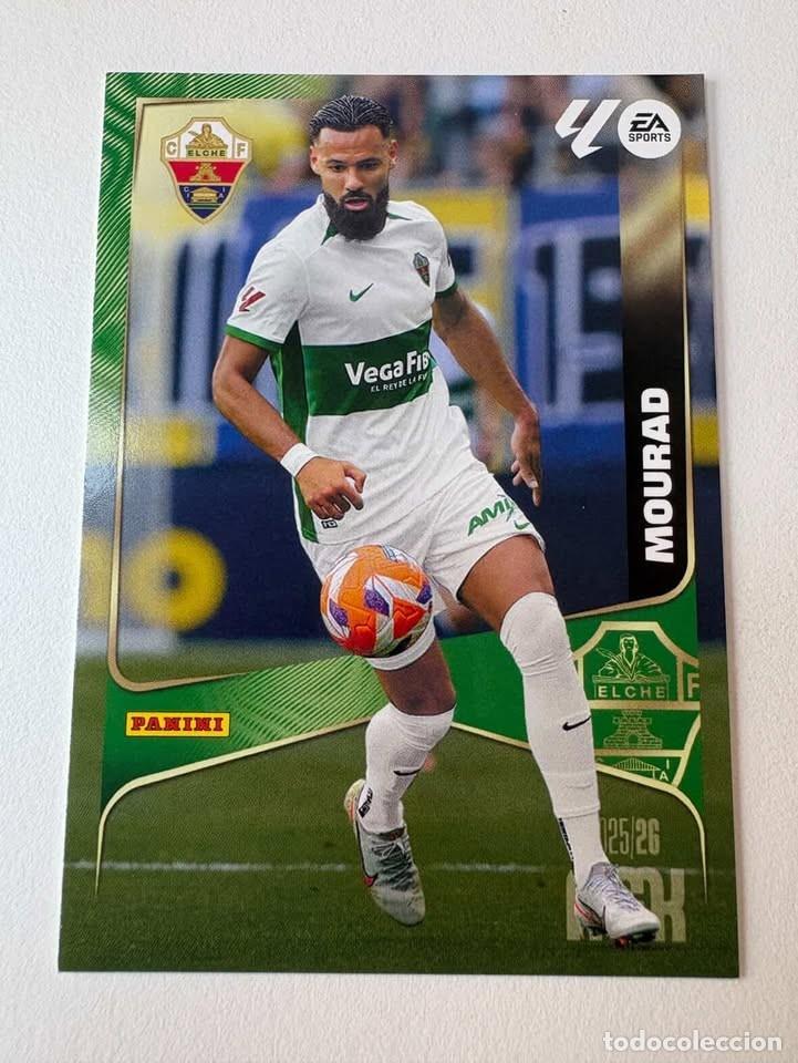 Cromos de f&uacute;tbol: Carta Mourad Elche 142 Megacracks 2025-26