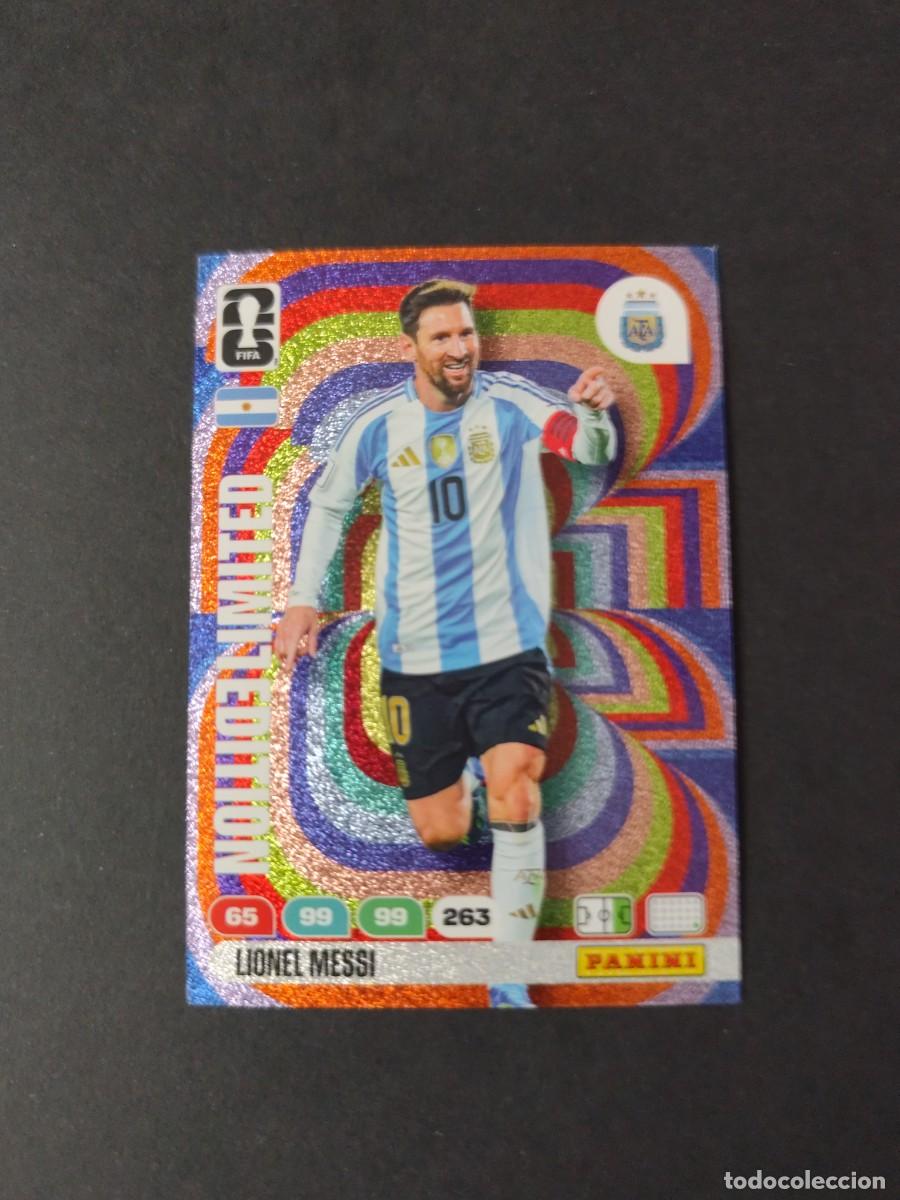 Cromos de f&uacute;tbol: LIONEL MESSI EDICI&Oacute;N LIMITADA ARGENTINA ADRENALYN MUNDIAL WORLD CUP 2026 PANINI