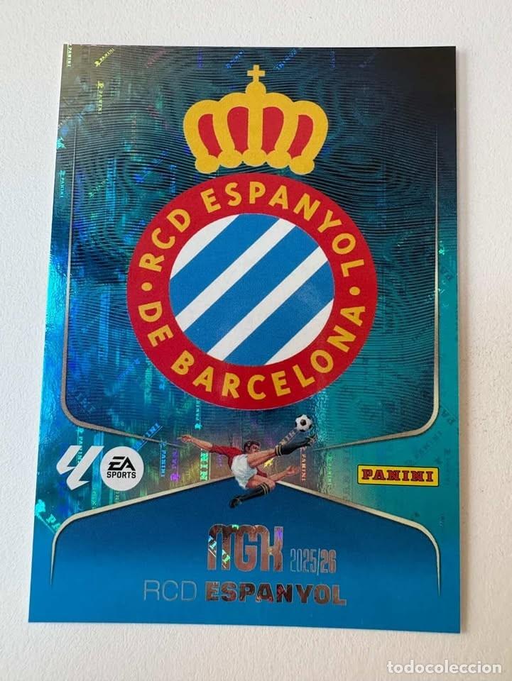 Cromos de f&uacute;tbol: Carta Escudo Espanyol 145 Megacracks 2025-26