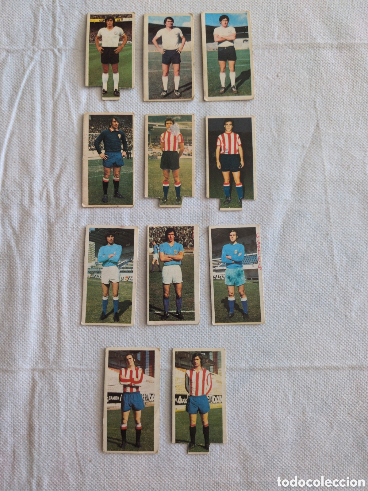 Figurine di Calcio: Lote de 11 cromos. liga 75/76. Colecciones Este. Bilbao, Sporting, Oviedo y Salamanca