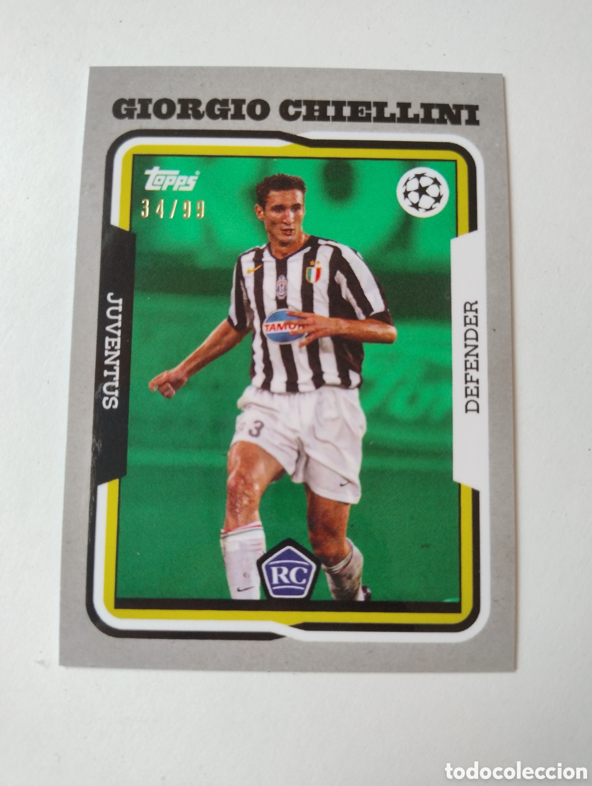 Cartes &agrave; collectionner de Football: Giorgio Chiellini - Juventus - Topps Lost Rookie Paralela Numerada 34 / 99