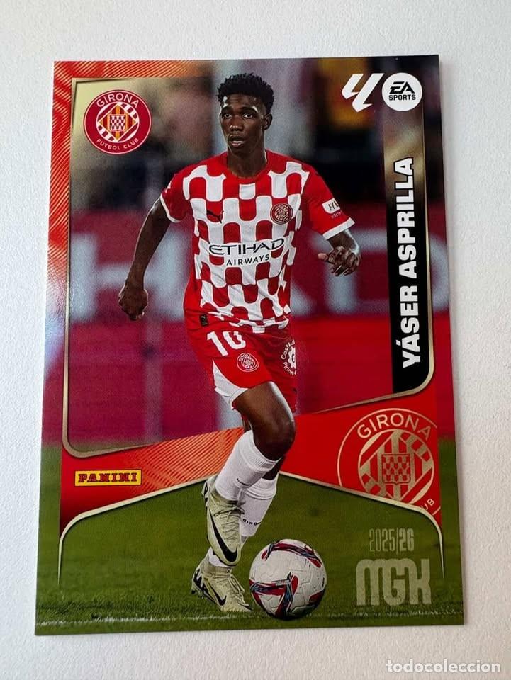 Cromos de f&uacute;tbol: Carta Y&aacute;ser Asprilla Girona 195 Megacracks 2025-26