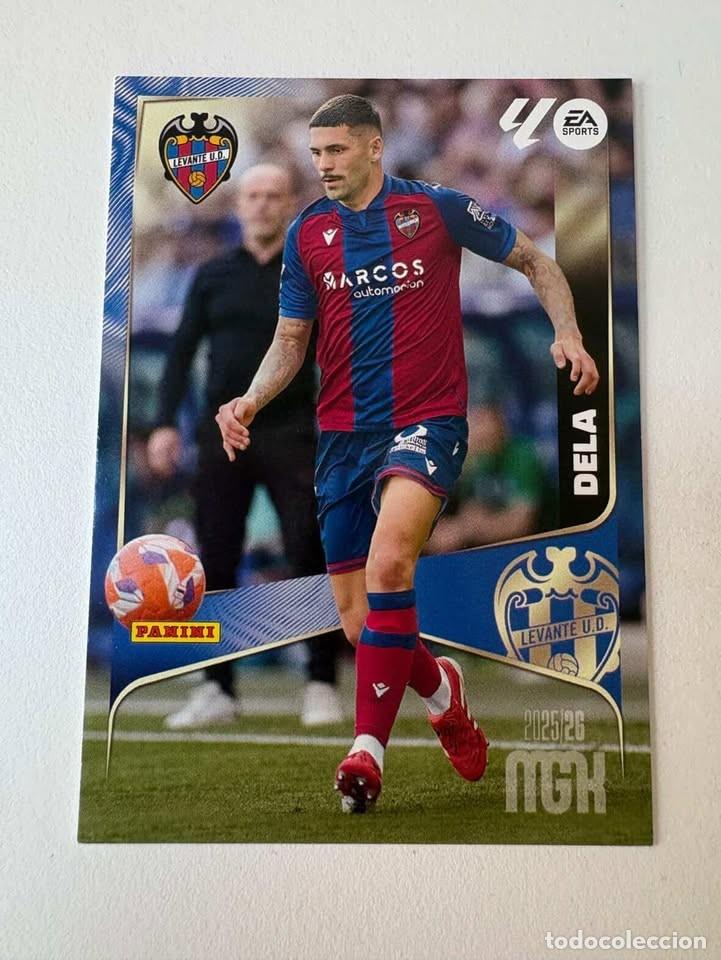 Cromos de f&uacute;tbol: Carta Dela Levante 203 Megacracks 2025-26