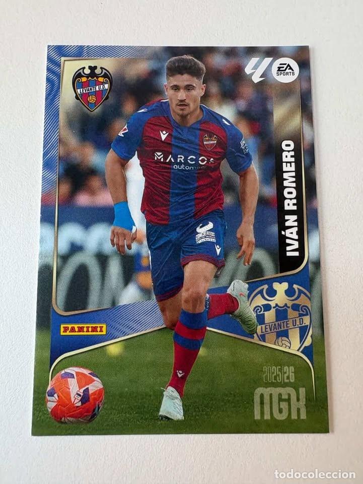 Cromos de f&uacute;tbol: Carta Iv&aacute;n Romero Levante 213 Megacracks 2025-26