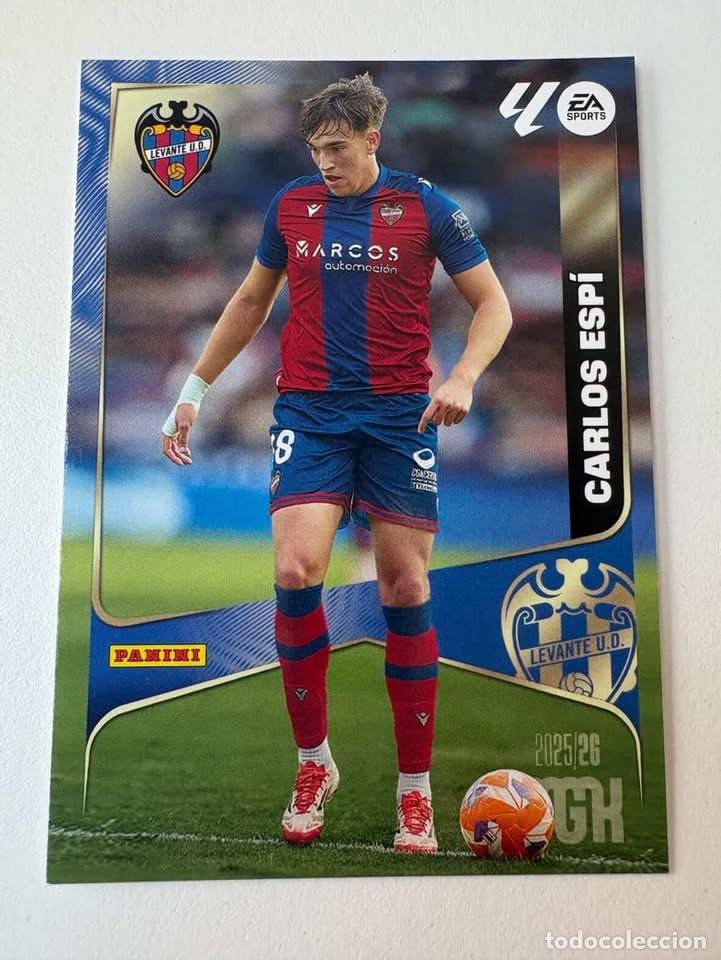 Cromos de f&uacute;tbol: Carta Carlos Esp&iacute; Levante 215 Megacracks 2025-26
