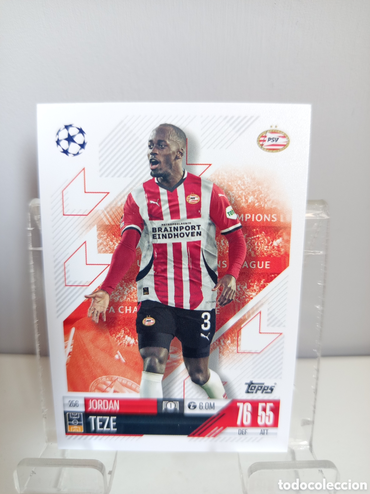 Fu&szlig;ball-Sticker: ❇️ CROMO ⚽ TEZE PSV EINDHOVEN 256 2024 2025 24 25 MATCH ATTAX CHAMPIONS LEAGUE TOPPS ❇️
