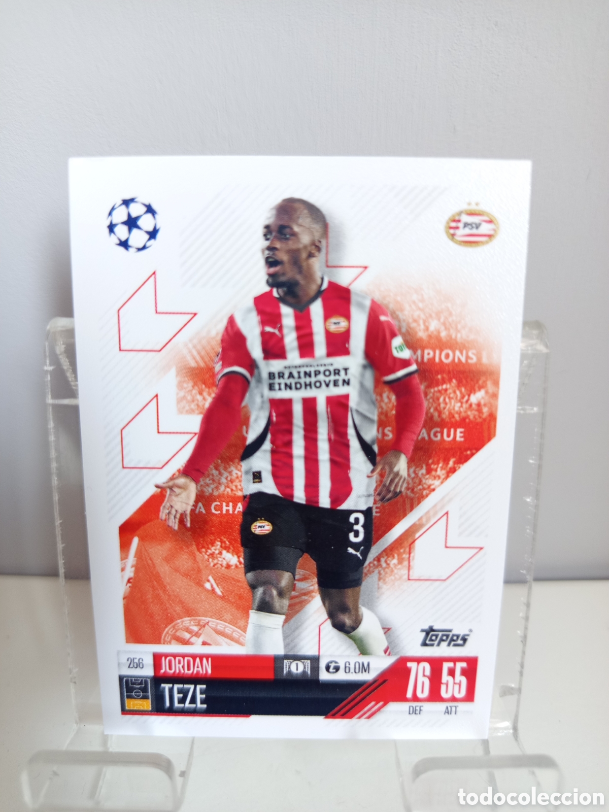 Fu&szlig;ball-Sticker: ❇️ CROMO ⚽ TEZE PSV EINDHOVEN 256 2024 2025 24 25 MATCH ATTAX CHAMPIONS LEAGUE TOPPS ❇️
