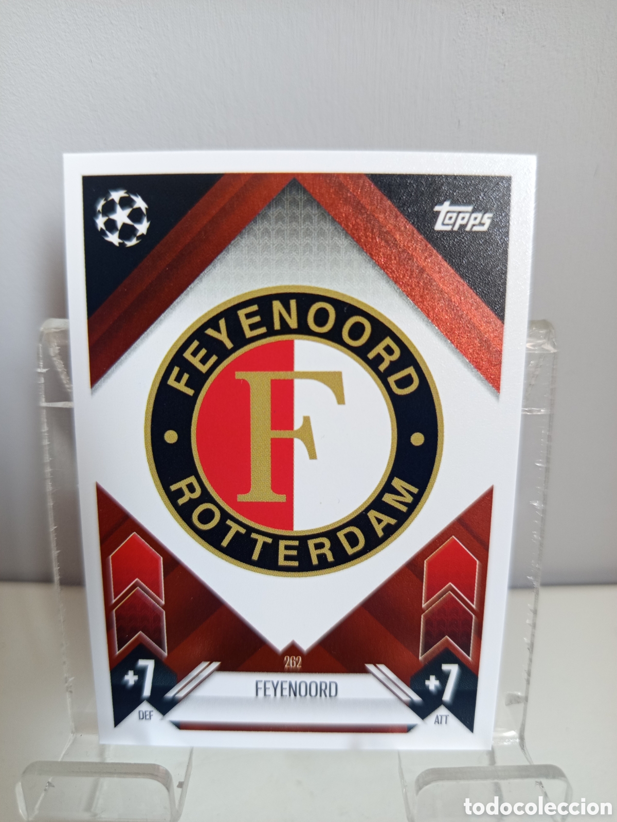 Fu&szlig;ball-Sticker: ❇️ CROMO ⚽ ESCUDO FEYENOORD ROTTERDAM 262 2024 2025 24 25 MATCH ATTAX CHAMPIONS LEAGUE TOPPS ❇️