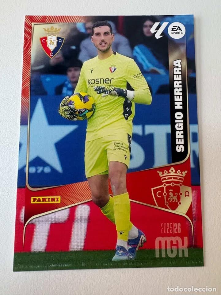 Cromos de f&uacute;tbol: Carta Sergio Herrera Osasuna 254 Megacracks 2025-26