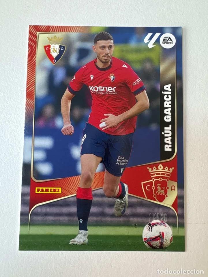 Cromos de f&uacute;tbol: Carta Ra&uacute;l Garc&iacute;a Osasuna 269 Megacracks 2025-26