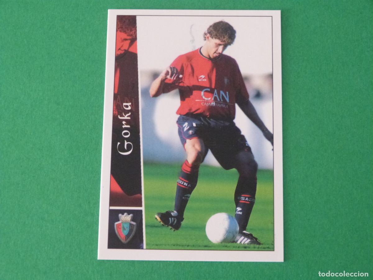 Cromos de f&uacute;tbol: TRADING CARD FUTBOL GORKA AT. OSASUNA N&ordm; 592 + FICHAS LIGA MUNDICROMO 2002-2003/02-03