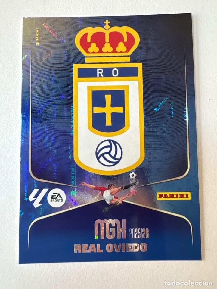 Cromos de f&uacute;tbol: Carta Escudo Oviedo 271 Megacracks 2025-26