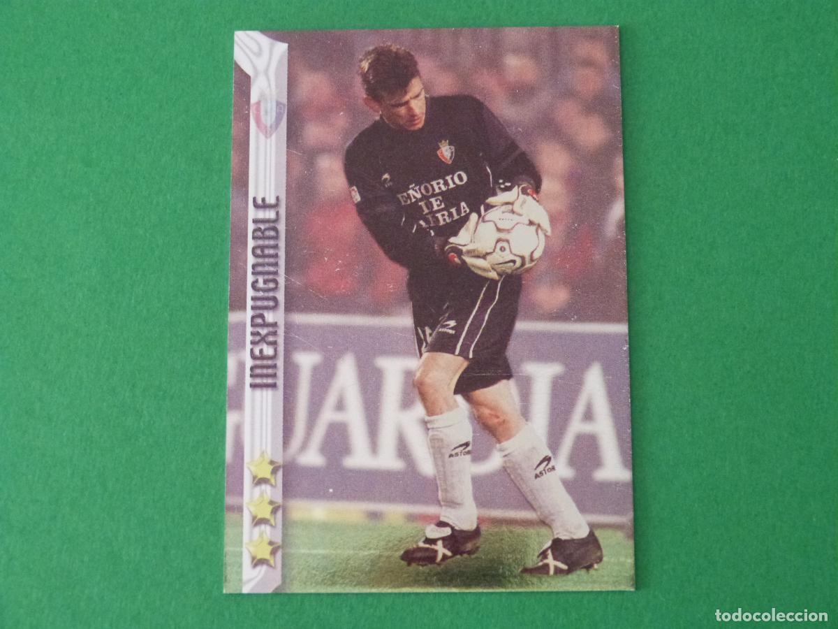 Cromos de f&uacute;tbol: TRADING CARD FUTBOL UNZUE AT. OSASUNA N&ordm; 458 FICHAS LIGA MUNDICROMO 2002-2003/02-03