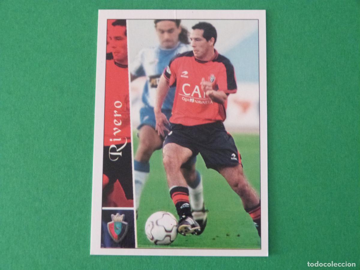 Cromos de f&uacute;tbol: TRADING CARD FUTBOL RIVERO AT. OSASUNA N&ordm; 447 FICHAS LIGA MUNDICROMO 2002-2003/02-03